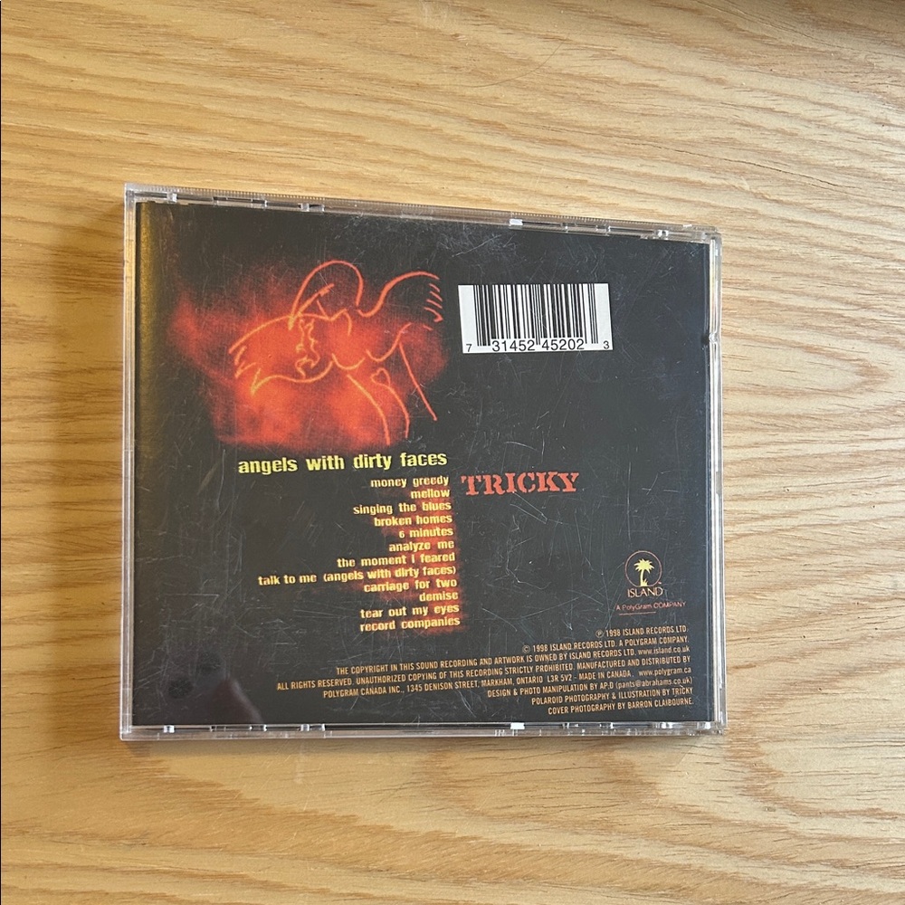 Tricky 'Angels with Dirty Faces' CD - Picture 3 of 5